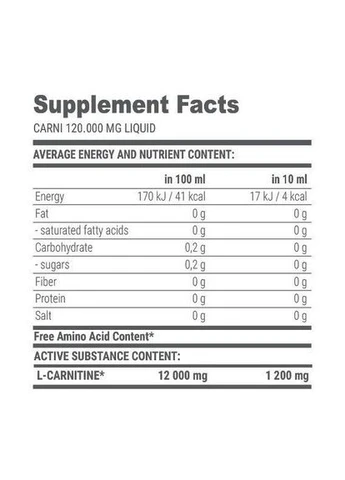 Жироспалювач для спорту Carni Liquid 120000 1000 ml 100 servings Wild Strawberry & Mint (000001386) Extrifit (377845207)