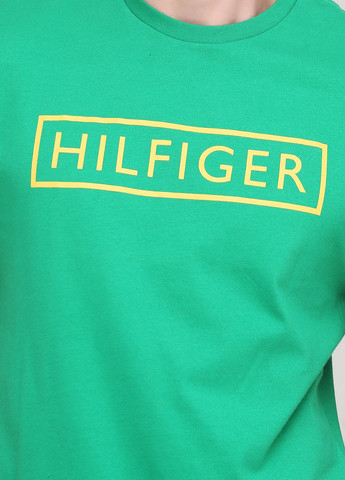 Зеленая футболка th1366m Tommy Hilfiger