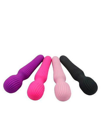 Многофункциональный ребристый вибратор Черный No Brand (366891959)