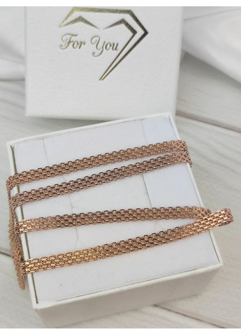 Серебряная цепочка 925 пробы в позолоте Бисмарк якорный 45 см No Brand (366664911)