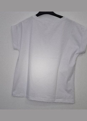 Футболка біла з принтом ожини MKKS280126-1 Modna KAZKA - (338622698)