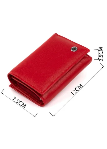 Горизонтальное портмоне из кожи женское на магните 19335 st leather (393223465)