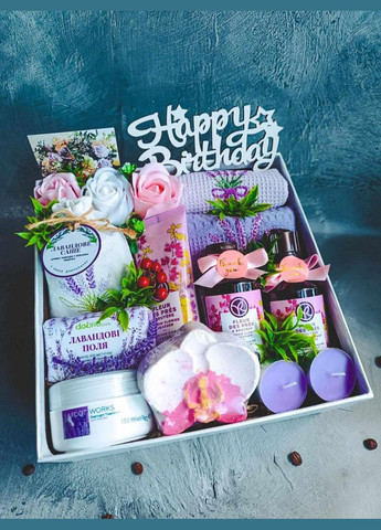Подарунковий набір для дівчини лавандовий подарунок дружині жінці коханій набір для мами на день народження Avon (315729000)