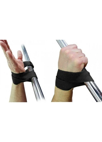 Лямки атлетические для турника и перекладины EF-0036 черные EasyFit (400422397)