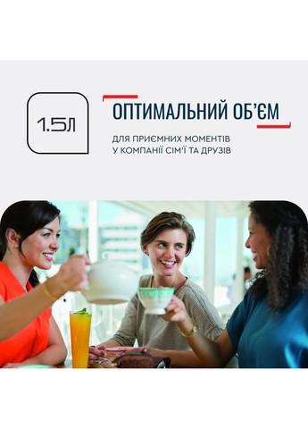 Електрочайник Delfini 1.7л, пластик, сріблясто-чорний Tefal (360398056)