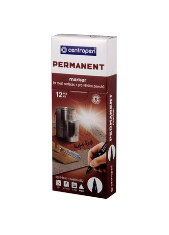 Маркер Permanent 2536, 1 мм, черный () Centropen 2536/01 (328447169)