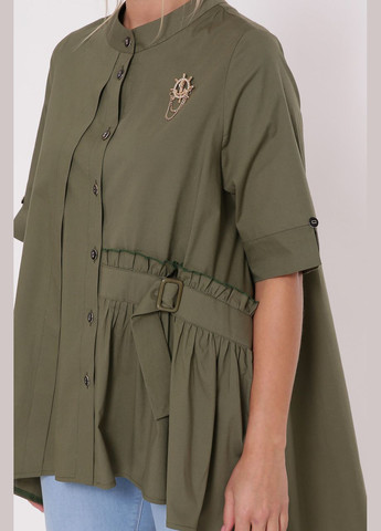 Оливковая повседневный рубашка Vlavi