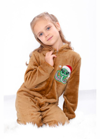 Коричнева зимня комбінезон для дівчинки (p-15833) Носи своє