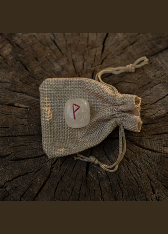 Руна Талісман Вуньо з натурального каменю Гірський Кришталь d-24х17мм+- (ціна за 1шт) No Brand Руни (315440147)