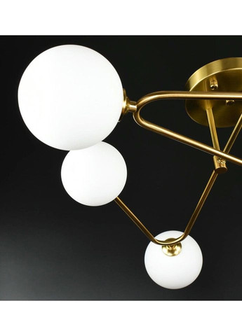 Стельова люстра на 6 лампочок 26790 Латунь 25х80х80 см. Sunnysky (324395903)