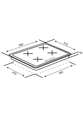 Варочная поверхность HG640-MA3 S (AN) Ventolux (397349506)