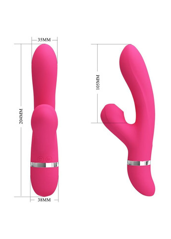 Вагинальный вибратор с вакуумной стимуляцией клитора Pretty Love "Willow" LyBaile (301510024)