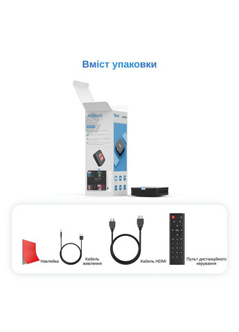 Смарт ТВ-приставка TX1 2/16GB Android 10 (TBT10216B 3626) Черная Tanix (333830625)