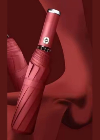 Бордовый зонт автоматический хром кольцо с поворотной подсветкой 100 см Xiaomi (327369052)