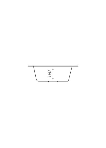 Гранитная мойка для кухни 510 LUNA матовая Cерый металлик Platinum (269794639)