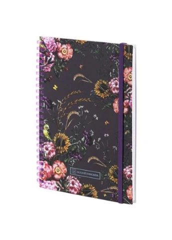 Блокнот на спіралі карт. обк., А5,80 арк,кл.,OS,Purple field Axent (390028625)