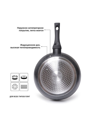 Сковорода FIORE 24 см алюміній з індукційним дном AL - 4622.24 Fissman (316626948)