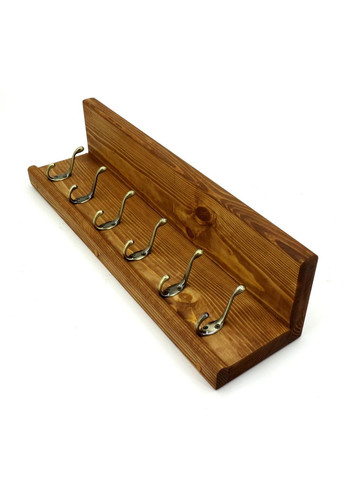 Вішалка для одягу з дерева Делта 6 мускат (ВДО-603707) No Brand (327847662)