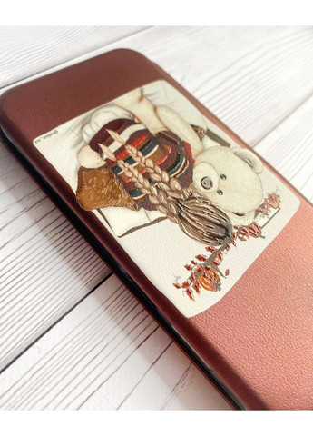 Чехол-книжка с рисунком на Xiaomi Redmi Note 13 Pro 5G Девочка с мишкой (принт 117) Creative (355391677)