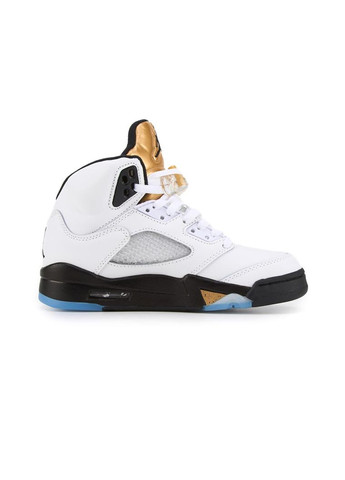Белые демисезонные кроссовки мужские nike air jordan 5 retro olympic white найк аир джордан No Brand