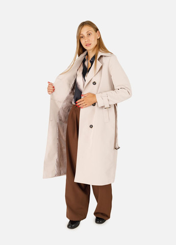 Женский плащ цвет бежевый ЦБ-00258663 RUKAV демисезон (300795133)