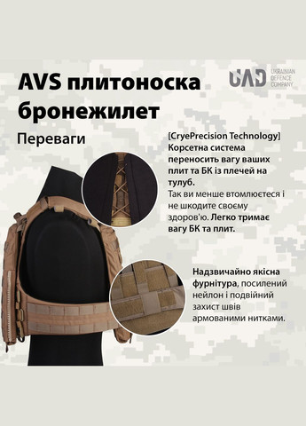 Плитоноска модульна AVS Tactical Vest (морпіхи, армія США) (A-024508) Emerson (327092411)