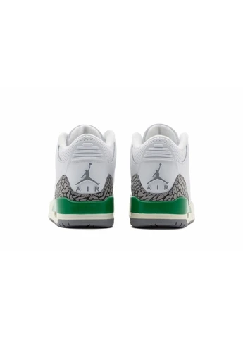 Кроссовки женские Brand Air 3 Wmns "Lucky Green" White Air Jordan белые (381378264)