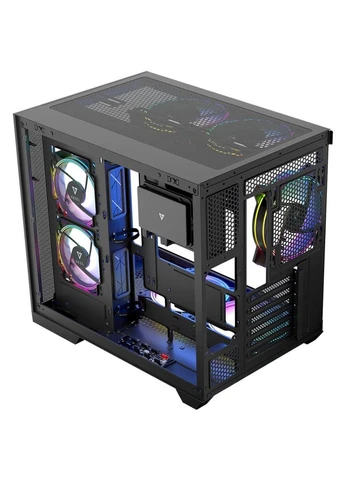 Корпус VOLCANO PANORAMA APEX ARGB 5F MIDI GREY без БЖ ATX Modecom (329996875)
