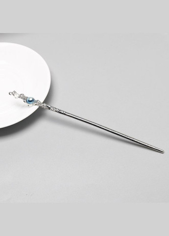 Традиционная китайская металлическая заколка для фиксации волос с камешком зеленого цвета No Brand (311222460)