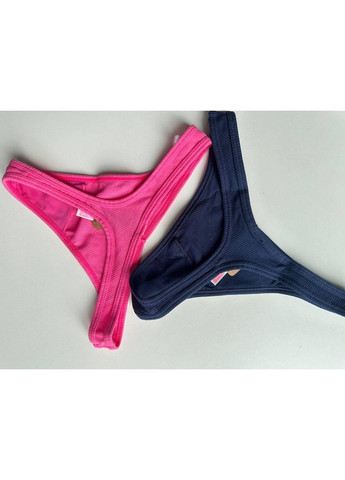 Трусики-стринги женские PINK синие S Victoria's Secret (316659471)