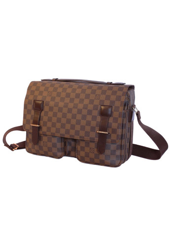 Мужская кожаная сумка 300205 коричневая No Brand (370848187)