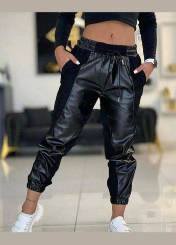 Жіночі штани джогери колір чорний р.50/52 449594 New Trend (282926591)