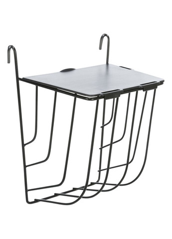Ясла для сіна висячі з кришкою металеві 13 х 18 х 12 см чорні Trixie (355794781)