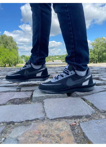 КРОСІВКИ ЖІНОЧІ NIKE LD WAFFLE SACAI BLACK НАЙК No Brand чорні демісезони (367173264)