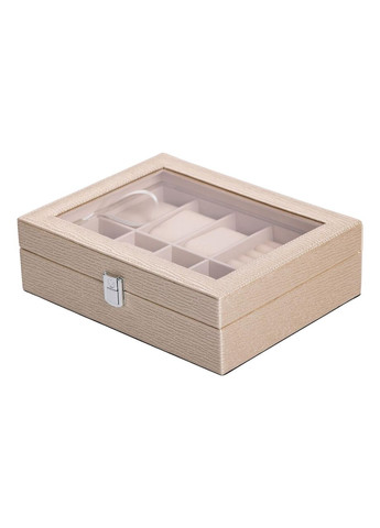 Скринька для прикрас із екошкіри 25*5*20,5 см органайзер для ювелірних виробів стильний контейнер ProDobro (364190251)