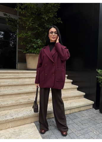 Бордове демісезонне Жіноче пальто двобортне Asi.Store.ua