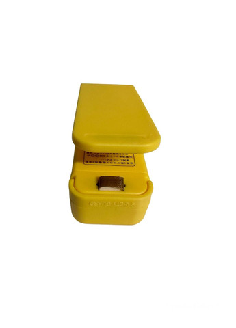 Мінізапайник пакувальник пакетів ручний жовтий No Brand (304028698)