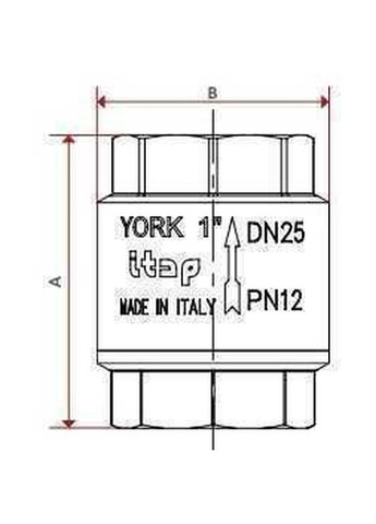 Клапан обратного хода воды 1 1/4″ YORK 103 Itap (299996752)