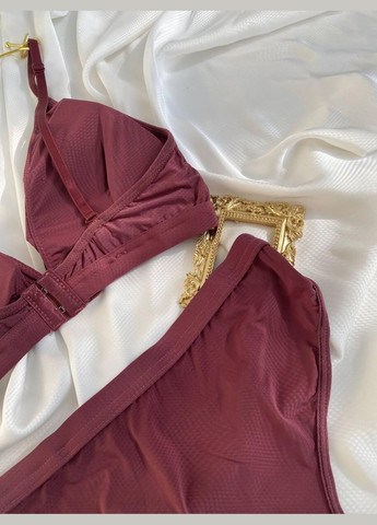 Темно-вишневий демісезонний жіноча нижня білизна (топ+трусики) s темно-вишневий (do2546/2) Ghazel