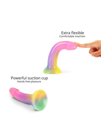 Дилдо с градиентом и блестками Love To Love Dildolls — Stargazer, ультрамягкий No Brand (303883212)