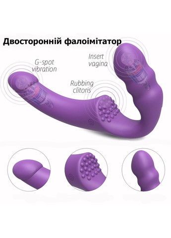 Безремневой розовый страпон с вибрацией и дистанционным управлением Slimline (305074863)