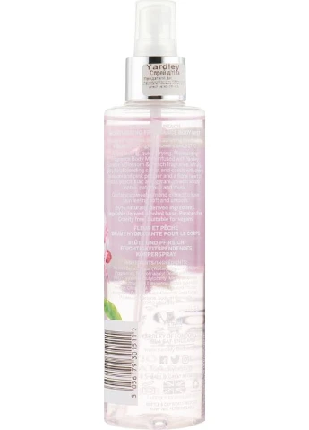 Спрей для тела Blossom & Peach Moisturising Fragrance Body Mist 200ml (784760-45515) Yardley (368665264)