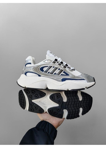 КРОССОВКИ ЖЕНСКИЕ ADIDAS OZMILLEN SILVER / BLUE АДИДАС ОЗМИЛЛЕН No Brand чёрные демисезоны (369388421)