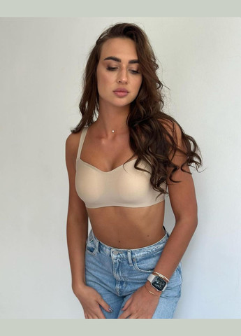 Бежевый изумительный бюст гладкий без косточек лора ирис - iris 8021 Lora Iris без косточек полиамид