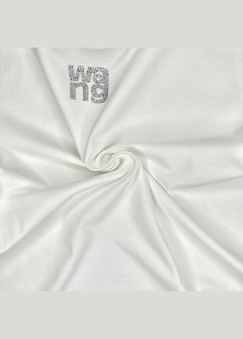 Белая всесезон женская футболка alexander wang размер s белый с коротким рукавом No Brand