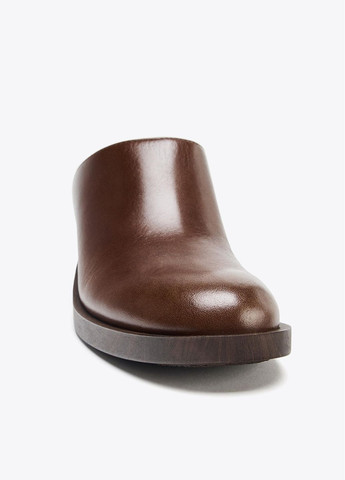 Коричневые сабо Zara