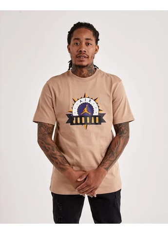 Бежевая футболка flight mvp tee бежевая fd8227-200 Air Jordan