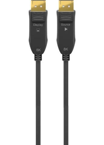 Кабель монітора сигнальний DisplayPort M/M (тато/тато) 10.0m v2.0 8K@60Hz Hybrid Optical AOC Goobay (382687573)
