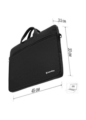 Сумка для ноутбука 17.3" Casual Black (CW-LBC173-BK) Colorway 17.3&quot; Casual Black (369882263)