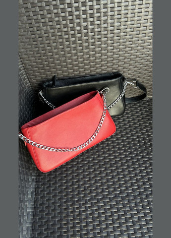 Жіноча шкіряна сумочка, Стильна сумка з натуральної шкіри, маленька червона сумка на плечі No Brand (354721983)